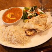 125. Butter Chicken, Rice, and Naan