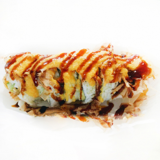 Super Bonito Flake Roll (6 pcs) Momo Sushi (1230 Robson St, Vancouver)