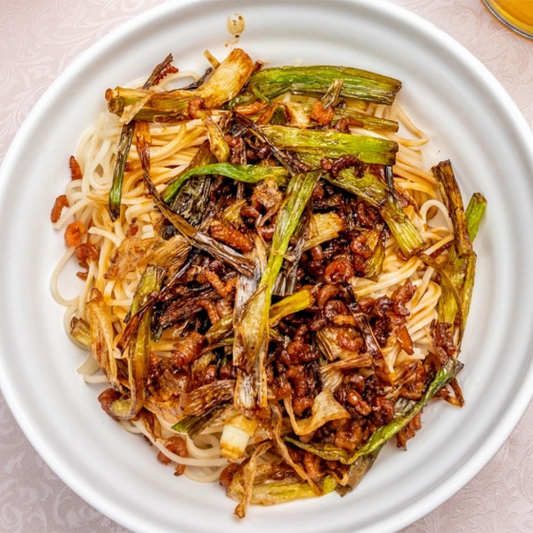 26. Dried Shrimp Noodle with Scallion Oil 開陽蔥油拌麵 Baiyulan Shanghai