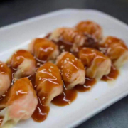 107. Raviolis Hunan avec Sauce aux Arachides / Peanut Butter Dumpling / 红油抄手